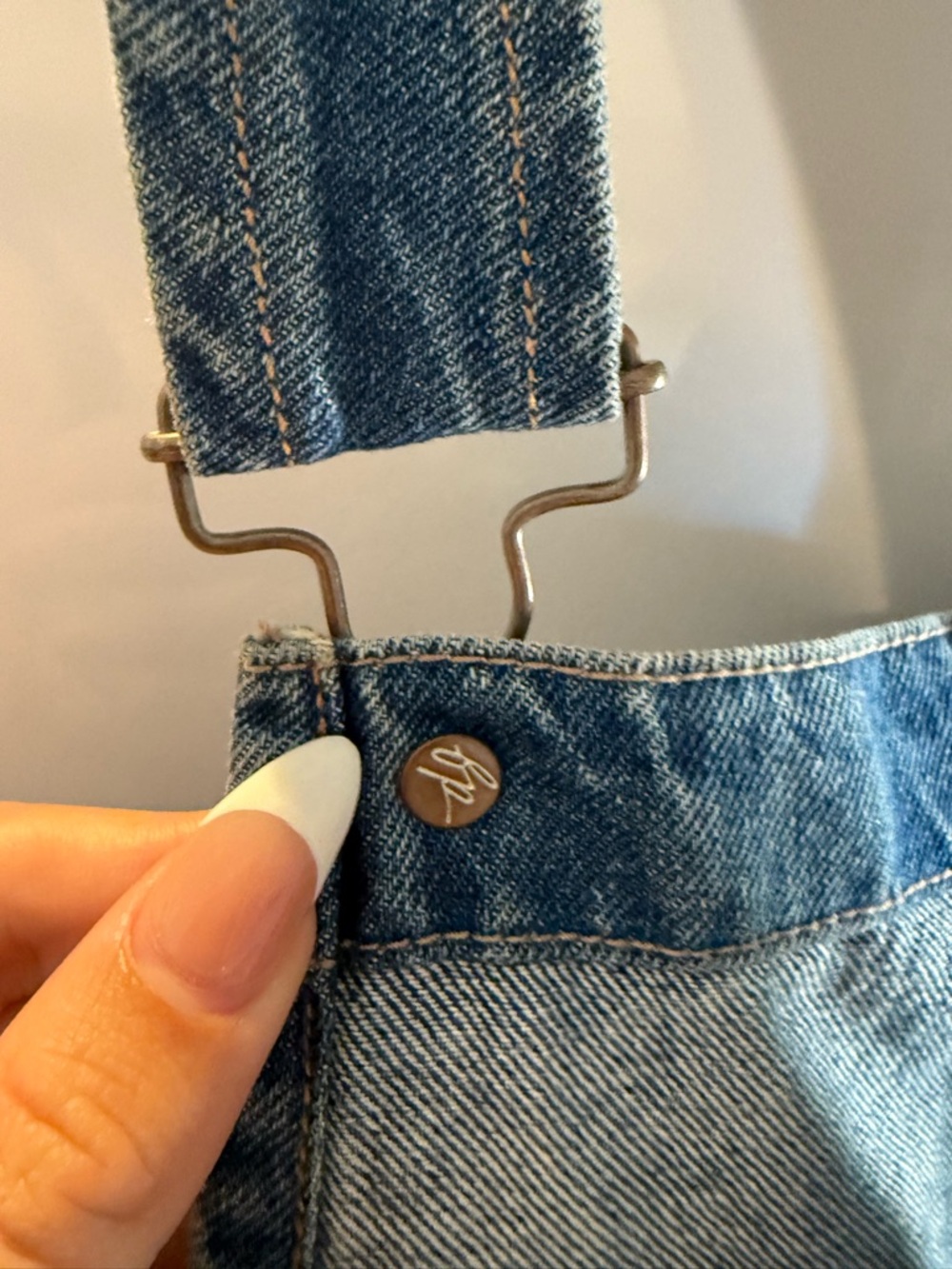 Free people denim jean overalls - Picture 10 of 11